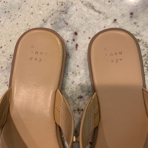 Nude Studded Slides - Picture 3 of 6